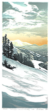 Matt Brown Woodblock Print Washington from Waterville Valley